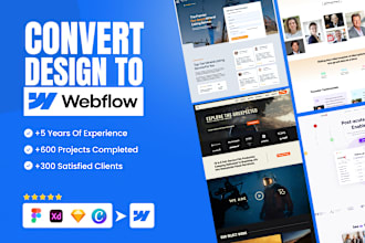develop webflow website or convert figma to webflow, webflow expert