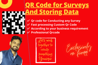 generate qr code for surveys and store data