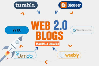 create high quality web 2 0 links SEO service