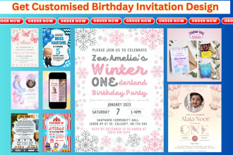 design happy birthday invitation, digital greeting card