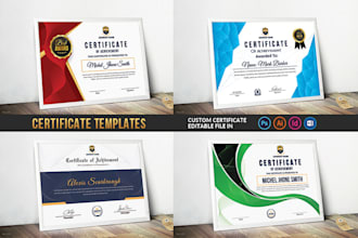design professional and amazing custom certificate