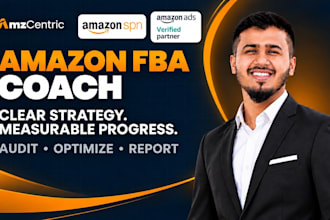 be your amazon fba coach and consultant, 7 figure amazon seller