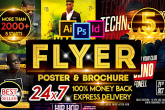 design summer flyer, club flyer