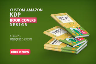 design book cover for your amazon KDP store