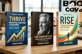 design nonfiction book cover and KDP ebook cover