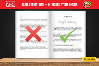 do book formatting, interior layout design and kindle ebook