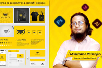 do business logo and full brand identity with branding kits