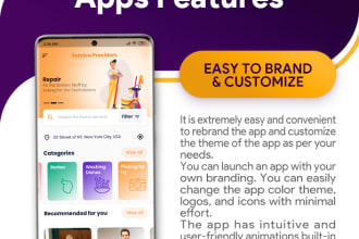 do on demand home services business listing  flutter app
