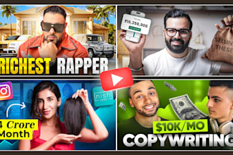 design catchy youtube video thumbnail