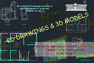 do architectural drawings and 3d visualizations