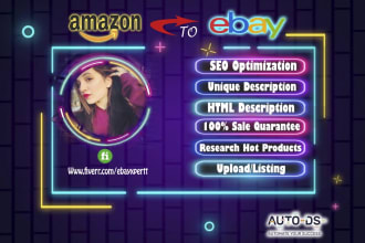 do amazon to ebay dropshipping, ebay listing