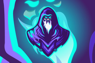 design unique sports, mascot, esports, and youtube gaming logo