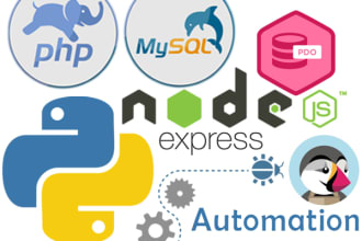be your backend developer PHP python node mysql firebase