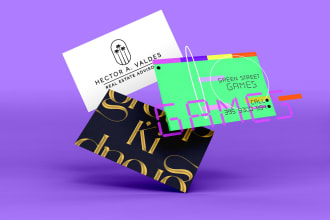design a professional business card or letterhead or invoice