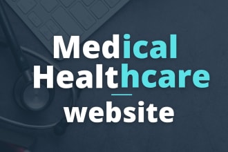 create medical or healthcare, doctor, clinic website