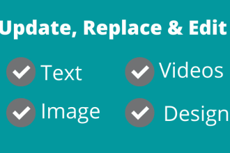 quickly update website content, replace existing wp website