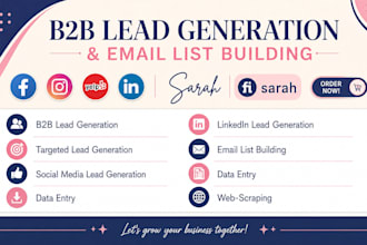 do b2b lead generation and email list building