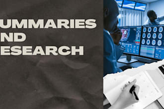 do online quality research work and summaries