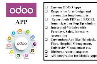 make custom and automation app in odoo