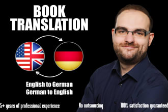 translate books from english to german or german to english