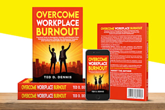 design a professional book cover or kindle cover design