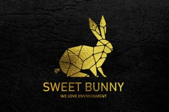 create amazing geometric or polygonal logo design