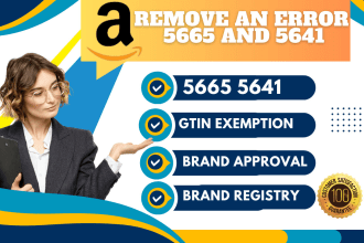 get your amazon brand registry approval and fix listing error 5665