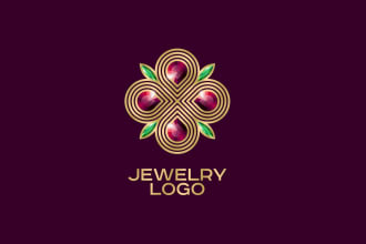 design creative wonderful luxury jewelry logo in very short time