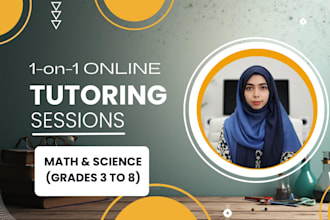 tutor maths and science from grades 3 to 8