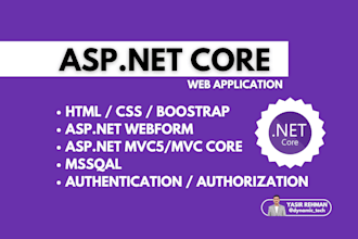 develop and fix asp net core applications with c sharp