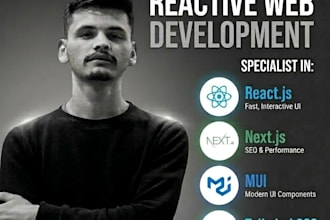 develop a modern web app using next js