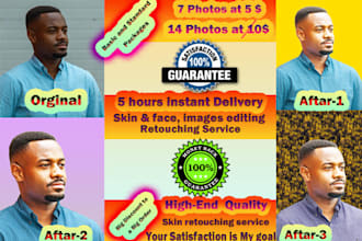 do fast skin retouching, photo editing in bulk for cheap