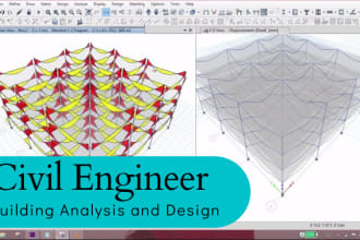 do design, analysis of steel, concrete  structure in etabs, sap2000, staadpro
