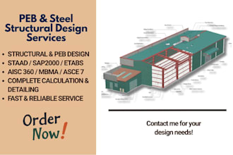 design pre engineered steel building and structural systems as per aisc and asce