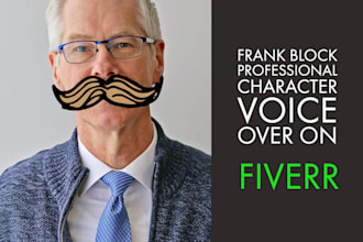 produce a professional character voice over