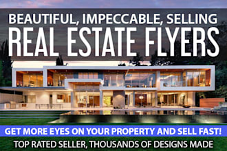 design a beautiful real estate sales flyer