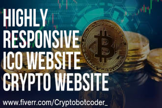 create ico website crypto exchange website cryptocurrency landing page website