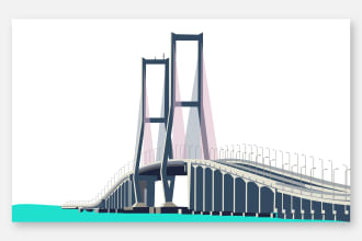 vectorize any bridge or building