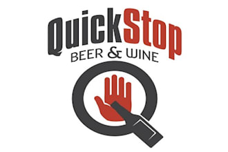 design quick stop beer and wine logo in  1 day