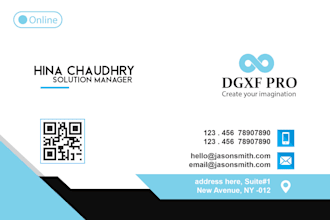 design unique business card, visiting card, name card