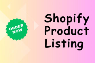 do shopify product upload and ecommerce data entry