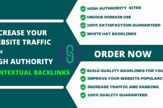 boost your website traffic with high authority contextual backlinks