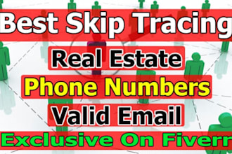 do skip tracing for real estate entry in one day