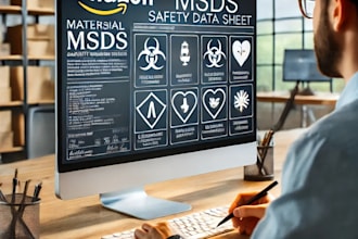 create professions ghs safety data sheet for amamzon USA,UK and eu