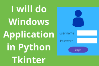 do python programming with tkinter