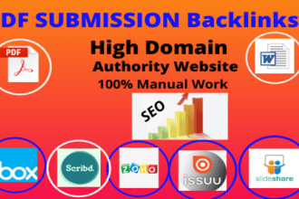 do submit your PDF to 50 high authority PDF submission websites
