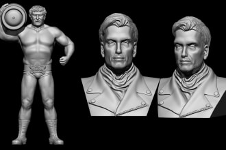 do realistic 3d head, bust and full body model