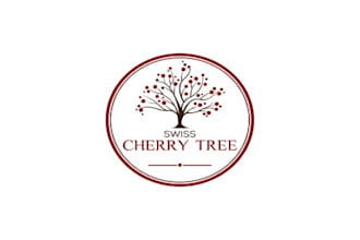 design swiss cherry tree logo in  1 day