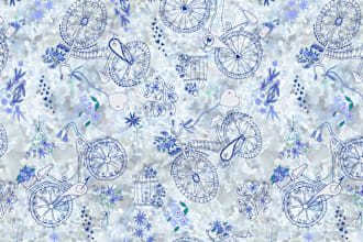 line art seamless pattern