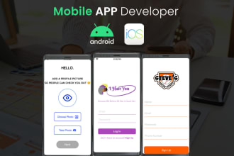 design and develop a professional ecommerce mobile app for ios, android